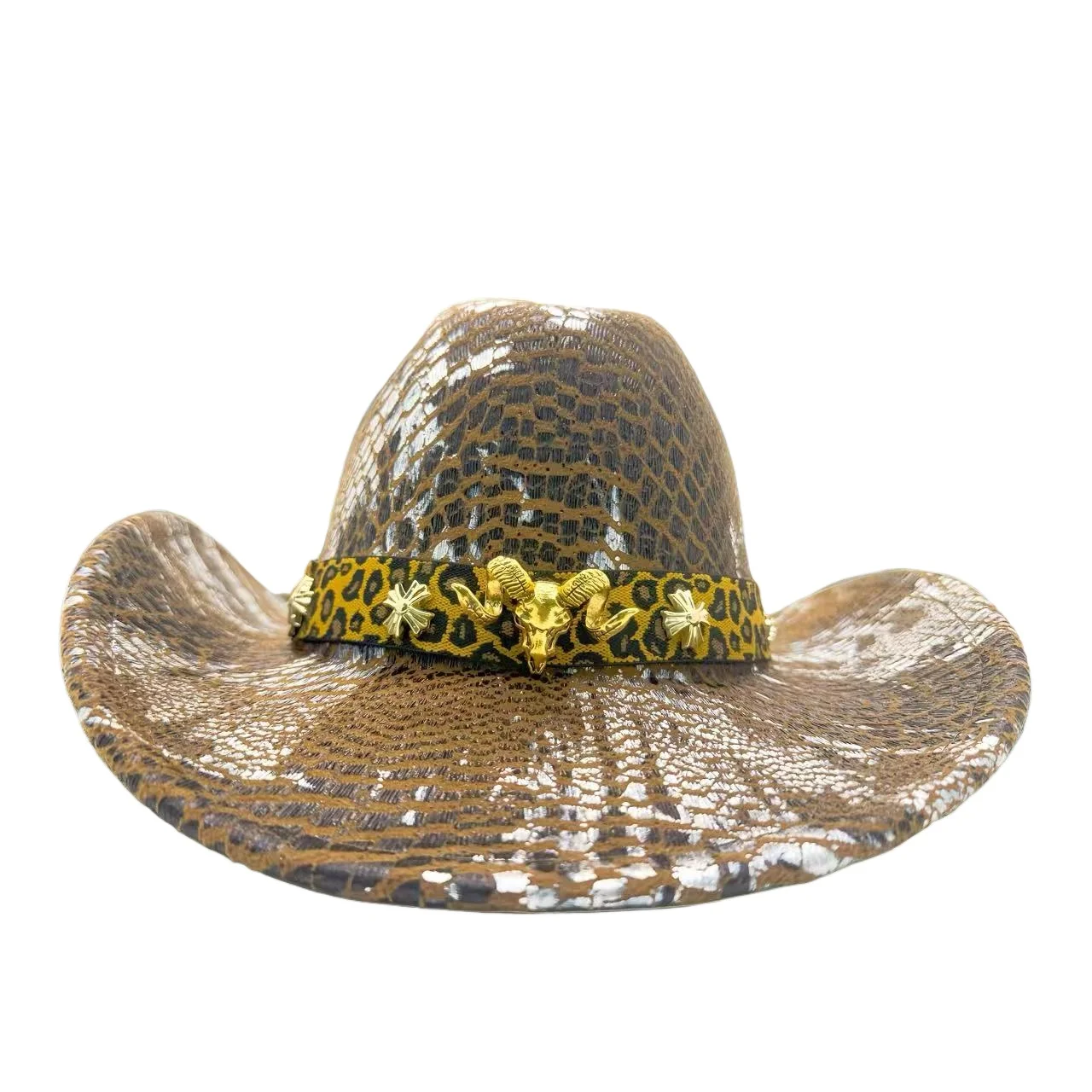 HongLuan Glitterkostuumhoed Volwassene & Cowboyhoeden Strass voor dames, Cowboy Cosplay Vrouwelijke accessoires & Cowgirl Cap