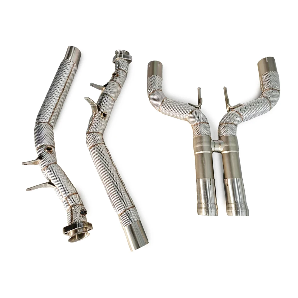 

Exhaust pipe for Mercedes Benz S400/S500/S600 W222 3.0T 4.7T 2014-2023 Upgrade Stainless Steel direct downpipe with heat shield