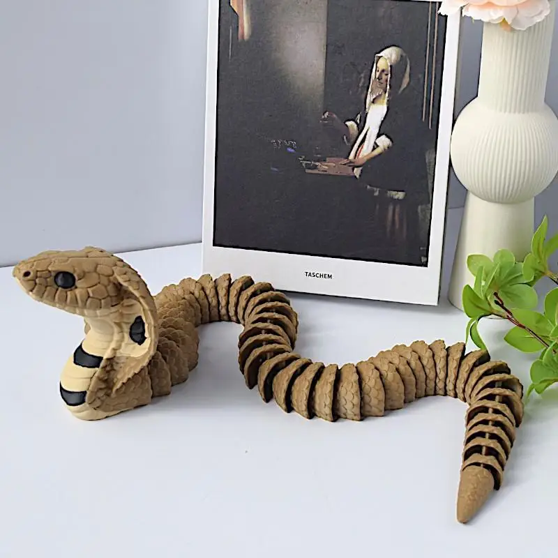 2027**3D Printed King Cobra Statue Realistic Modeling Realistic Modeling Snake Ornaments Tabletop Display*** - view 4