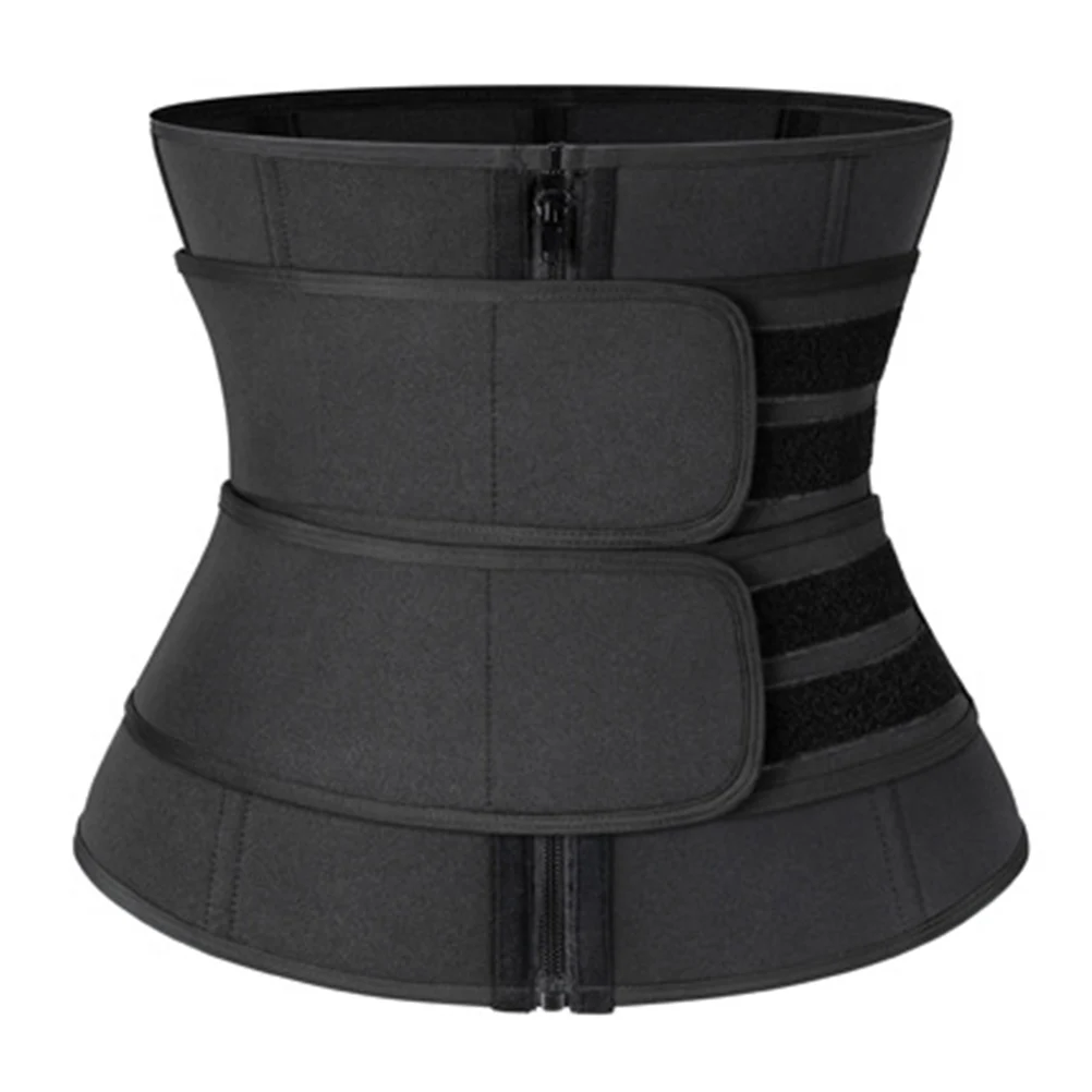 1pc Postnatal Waist Trainer Belly Pelvis Abdominal Shapewear Belly Slimming Belt Built-In Steel Strips Zipper Design Reinforced