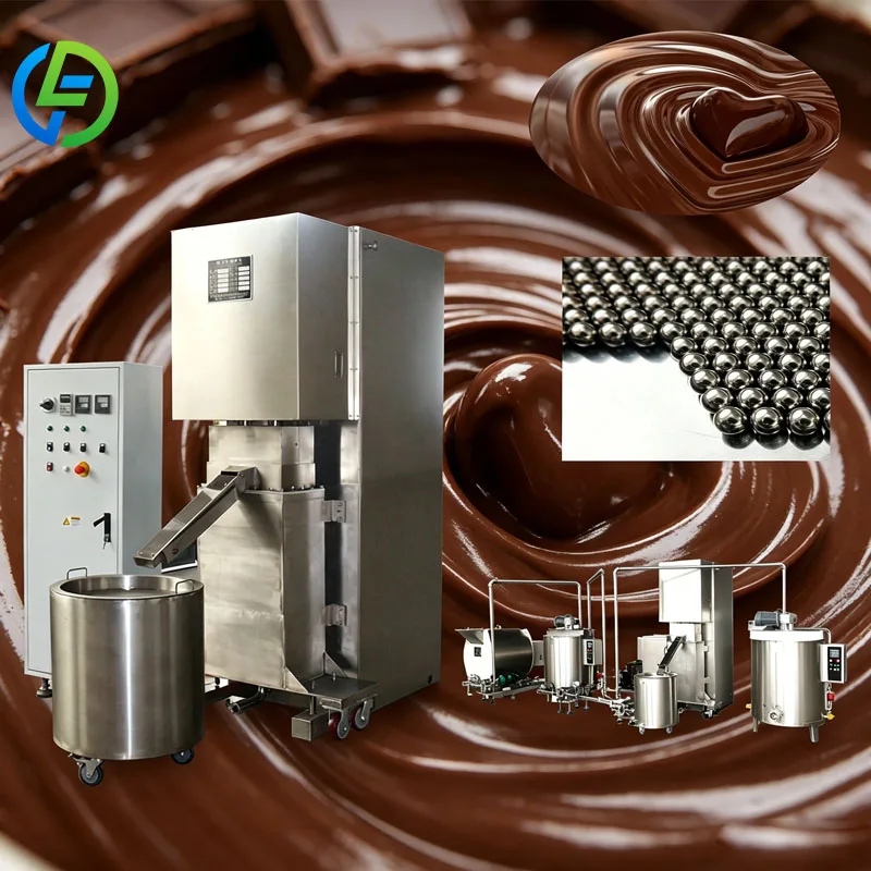 Chocolate Ball Mill Machine Industrial Cocoa Grinder Chocolate Conching Refining Equipment for Smooth Paste Customized