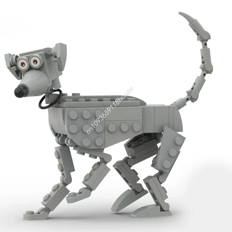 

92 шт. MOC светло-голубый борзый строительные блоки STEAM обучение практические способности логическое мышление Рождественская игрушка в подарок