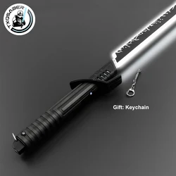 TXQSABER Darksaber Lightsaber Neo Pixel Proffie Smooth Swing Metal Handle LED Strip Blade Mandalorian Blaster Toys Laser Sword