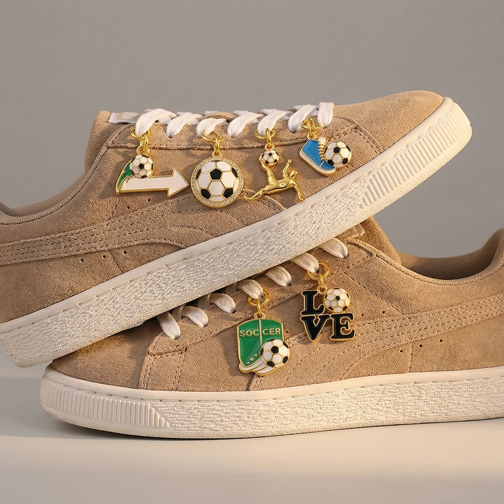 Football Sports Pattern Pendant Charms Sneaker Backpack Handbag Hanging Ornament Soccer Fan Bag Decor Keychain Gift for Boys Men