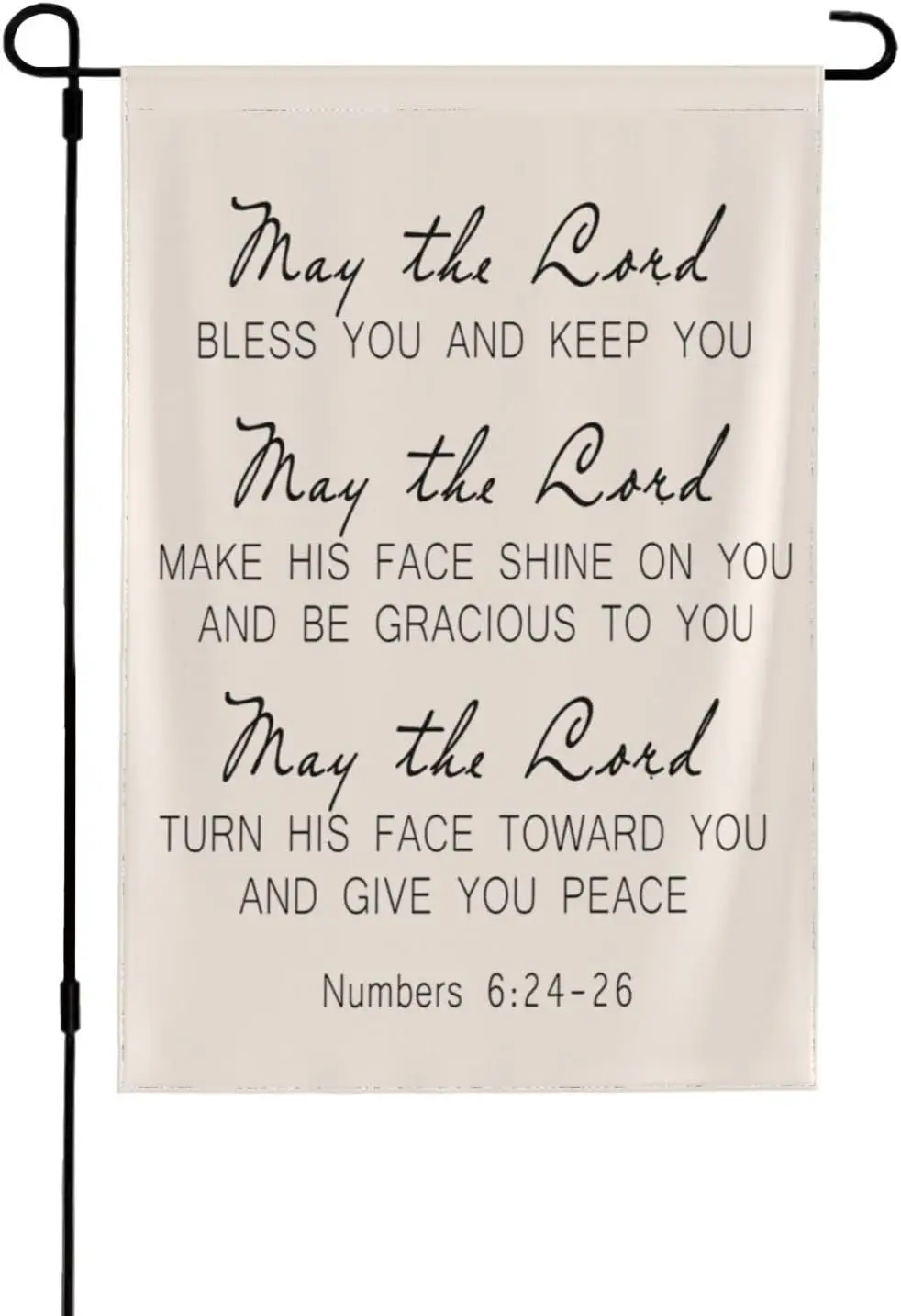 Сезонный Садовый флаг с номерами 6, 2426, Господь благословит вас и хранит Писание, Библия, сюжеты с Библией, сюжеты с Библией, вне фермерского дома, маленький