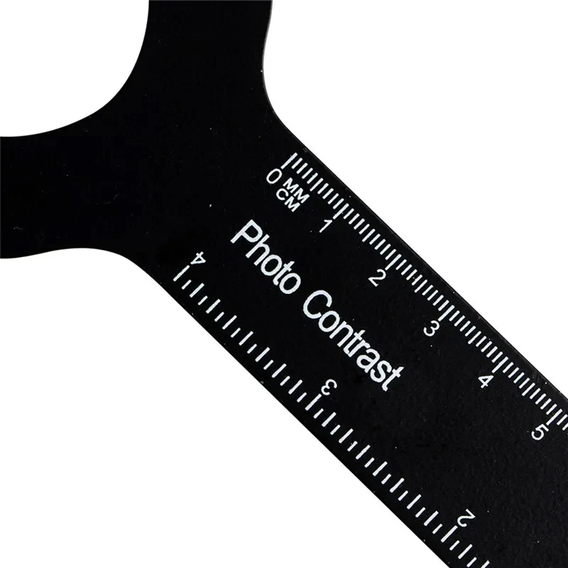 6pcs Dental Orthodontic Black Background Photo Image Contrast Board Metal Oral Cheek Plate with Scale Mark Autoclavable Tools