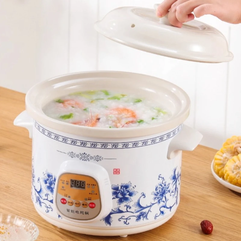 

Automatic Electric Soup Maker, Multifunction Ceramic Cooking Pot for Stew Porridge Dessert, Programmable Mini Health Appliance