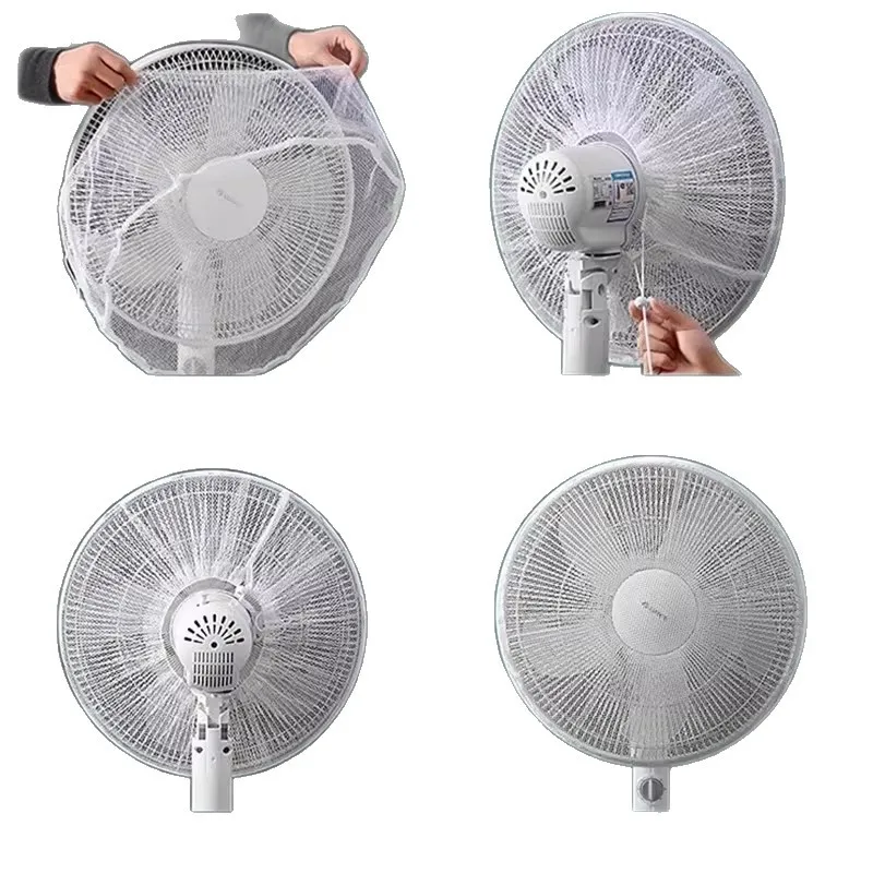 Fan protective mesh cover, dust cover, anti touch safety net, children's pet anti pinch hand protection cover, storage, washable