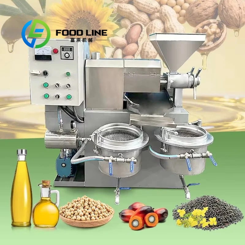 Customized Commercial Oil Extract Machine Mustard Sunflower Date Seed Olive Oil Mill Process High Yield Durable