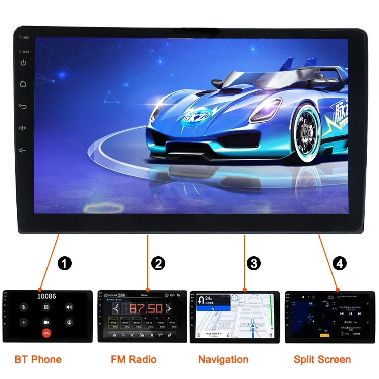 2 Din 9 inch android Car Player Big Screen Touch Screen Car Rearview Monitor Stereo MP5 Multimedia Car Radio Monitor