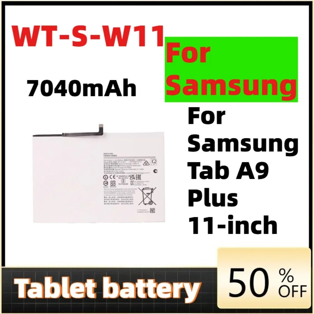 

WT-S-W11 7040mAh Replacement Battery For Samsung Galaxy Tab A9+ /Tab 11 SM-X210 Tablet batteria