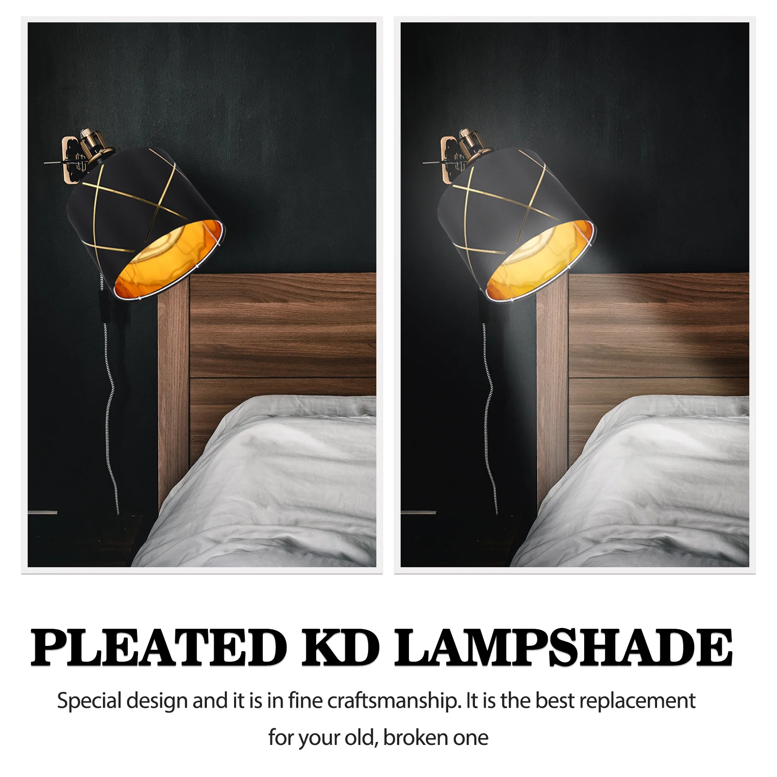 

Small Fabric Barrel Lampshade E27 Holder Wide Compatibility for Desk Bedside Wall Lamp Modern Light Cover Vintage Lamp Shades