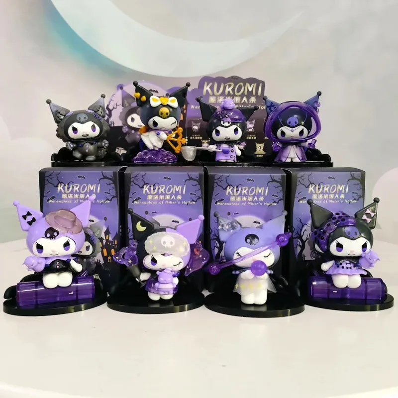 

Sanrio Kuromi слепая коробка Werewolf Kill Series женский подарок на день рождения милая модель куклы игрушечная фигурка кукла настольное украшение