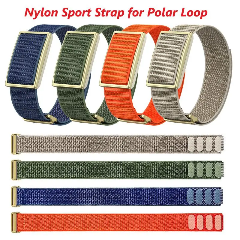 

Nylon Sport Watch Band for Polar Loop Adjustable Loop Fitness Tracker Elastic Woven Strap for Polar Loop Replacement Wristband