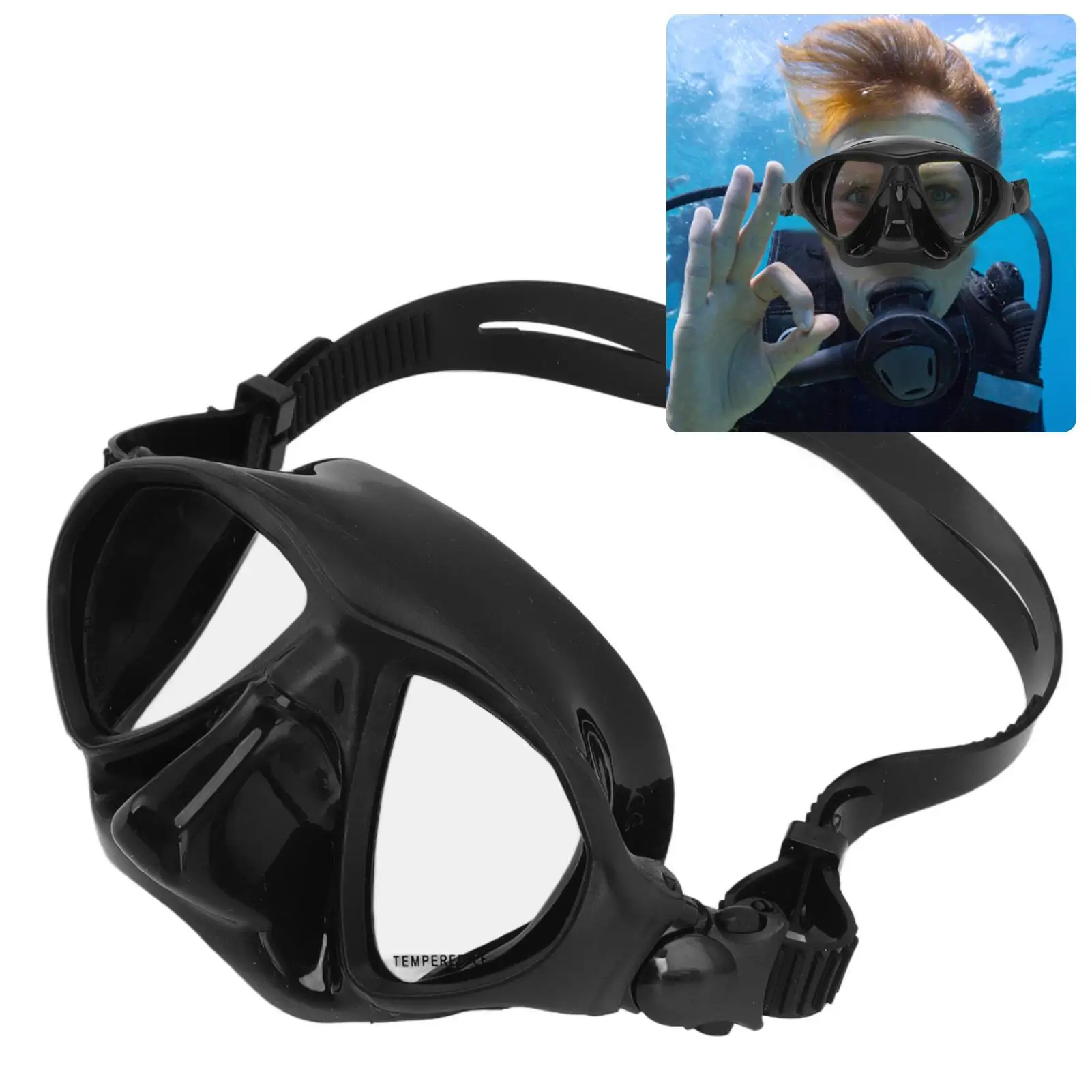 Leak-Proof Snorkeling Goggles for adults - Wide View Diving Mask, Comfortable & Non-Pressure Design for travel