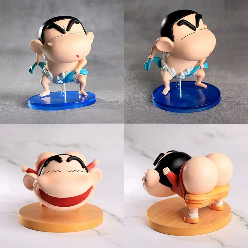 

Anime Crayon Shin-chan New Shower New Dew PP New Q Version Funny Butt Car Handicraft Model for Kids Christmas Gifts