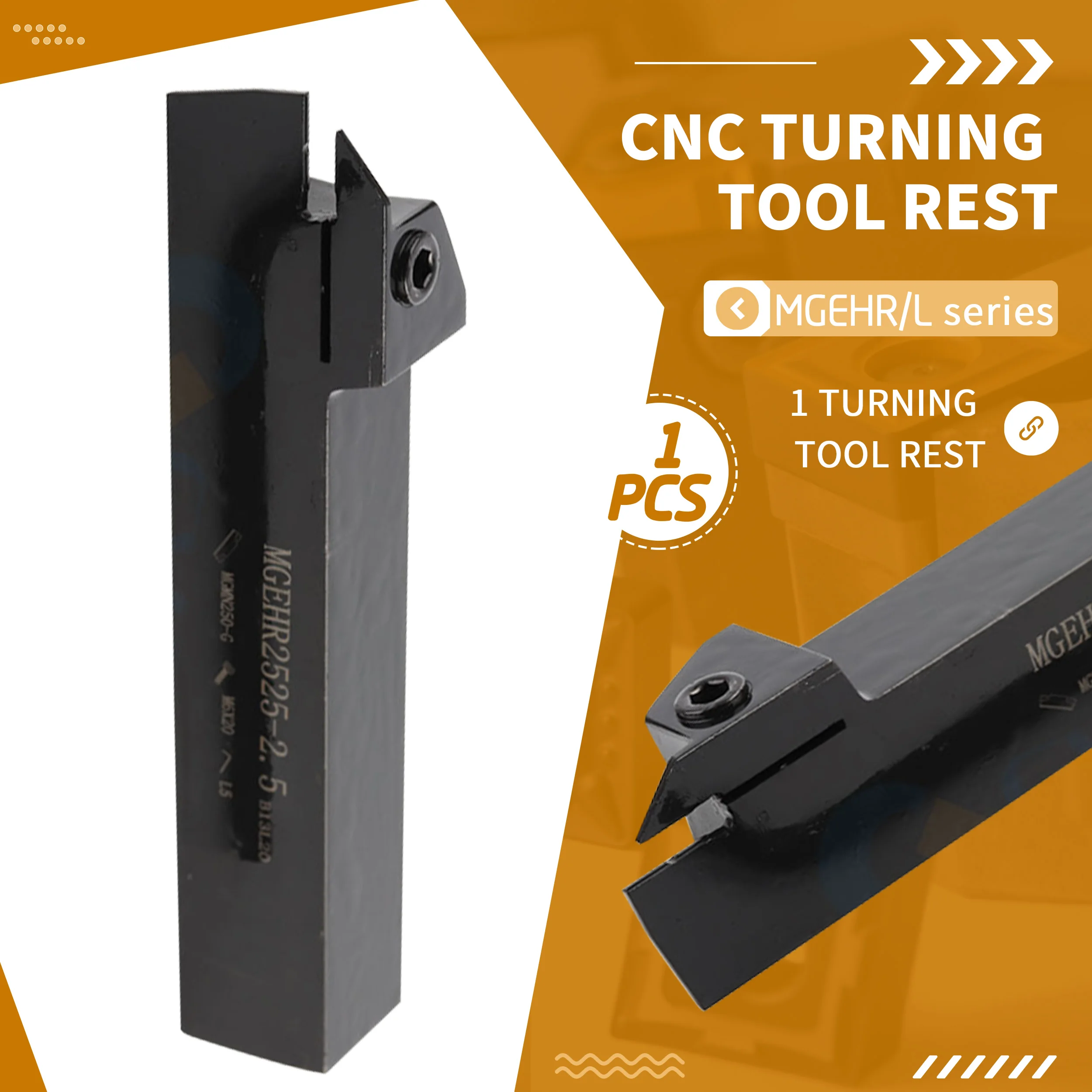 Ferramenta Giratória de Ranhura Externa para Uso em Inserções para Entalhar Mgehr2525 Mgehl2525 1.5 mm mm 2.5 mm mm mm mm mm mm