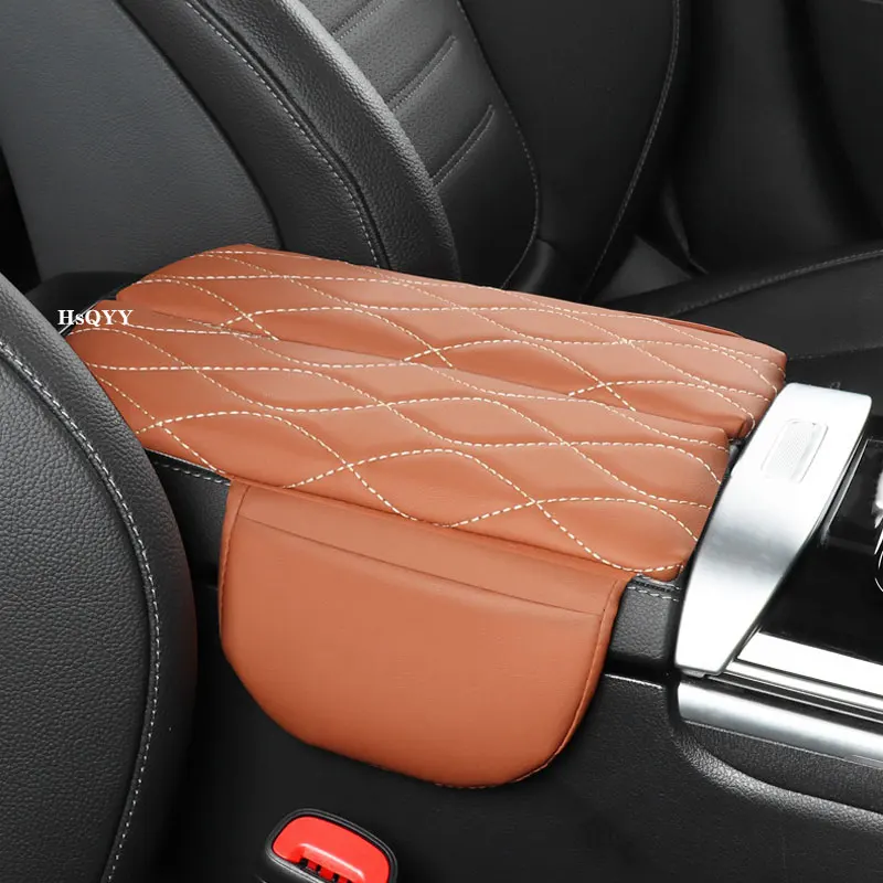 

Center Console Armrest Box Cover Pad For Mercedes Benz C GLC Class W206 X254 Leather Anti-Scratch Armrest Cushion