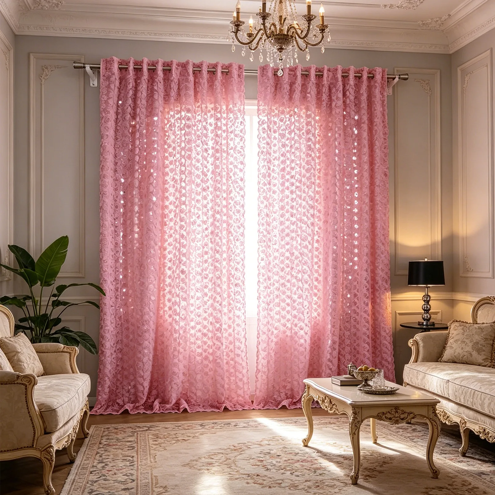 Directly from the manufacturer wholesale cross-border e-commerce platform Amazon WISH big explosion new rose perforated window