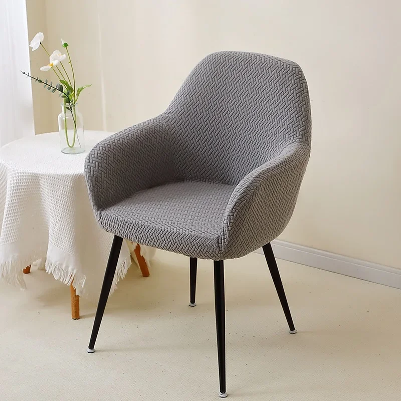 1/2 stücke Jacquard Stuhlhussen Hohe Arm Esszimmer Stuhl Abdeckung Elastische Stuhl Sitz Schonbezug Schutz für Hochzeit Wohnzimmer hause – Detail 20