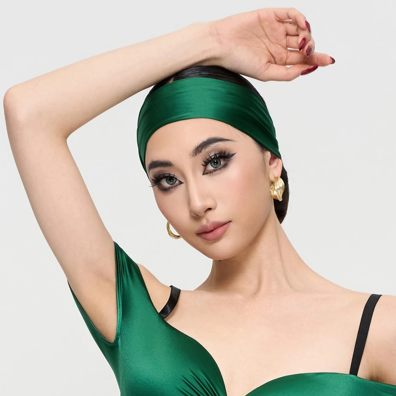 

Latin Dance Headband Women Dancing Accessories Satin Band Rumba Samba Latin Dance Perofrmance Practice Clothes Ornament DNV23776