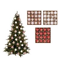 16Pcs 6cm Christmas Ball Set Plastic Colorful Christmas Tree Hanging Pendants Reusable Hanging Xmas Tree Drop Ornaments