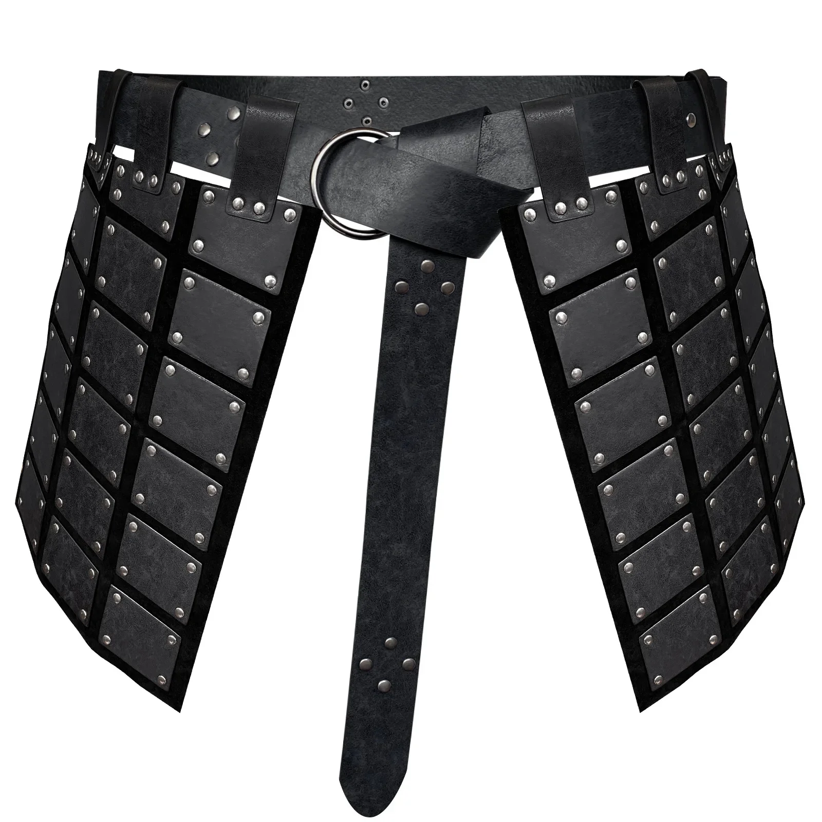 Roman Legion Gladiator Battle Belt Skirt Men Women Steampunk PU Leather Armor Medieval Greek LARP Cosplay Costume