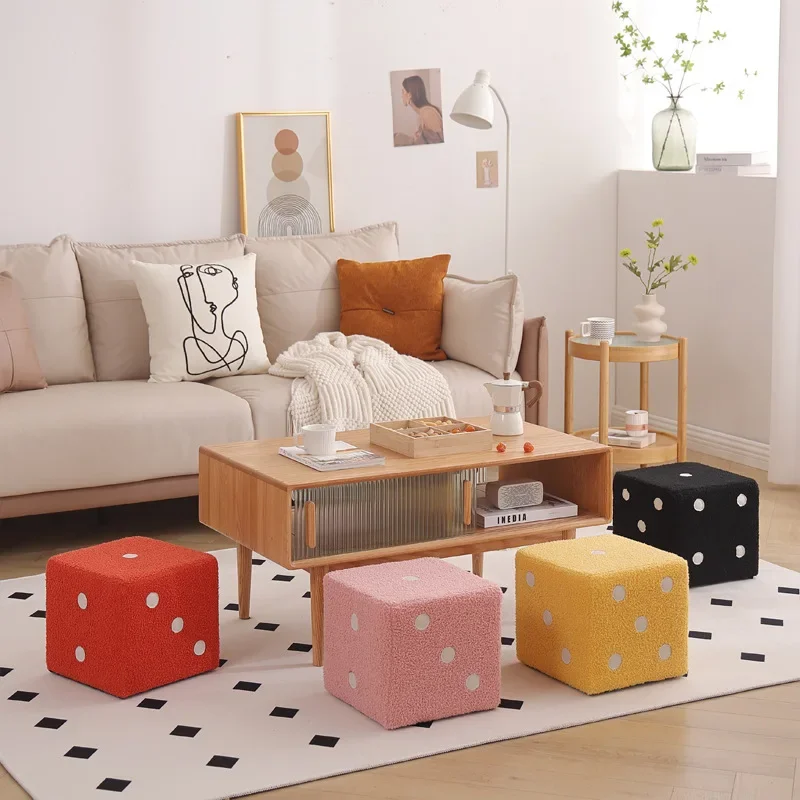 Multi-purpose Household Creativity Foot Stool Dice Stool Waterproof Children's and Adult Chairs Indoor Sofa Shoe Bench