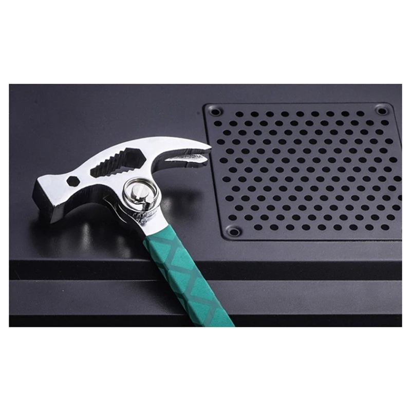 

Multi Functional Sheep Horn Connected Hammer Universal Wrench Pry Bar Lifting Woodworking Hammer Sheep Horn Hammer