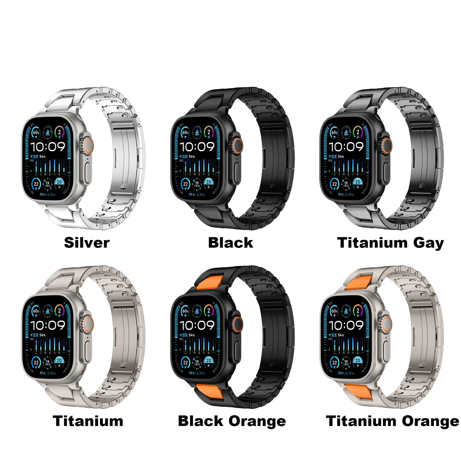 Luxe roestvrijstalen band voor Apple Watch Ultra 3/2/1 49 45 41 40 46 42 44 mm Metalen band Armband Serie 11 10 9 8 7 SE3 6 5 4