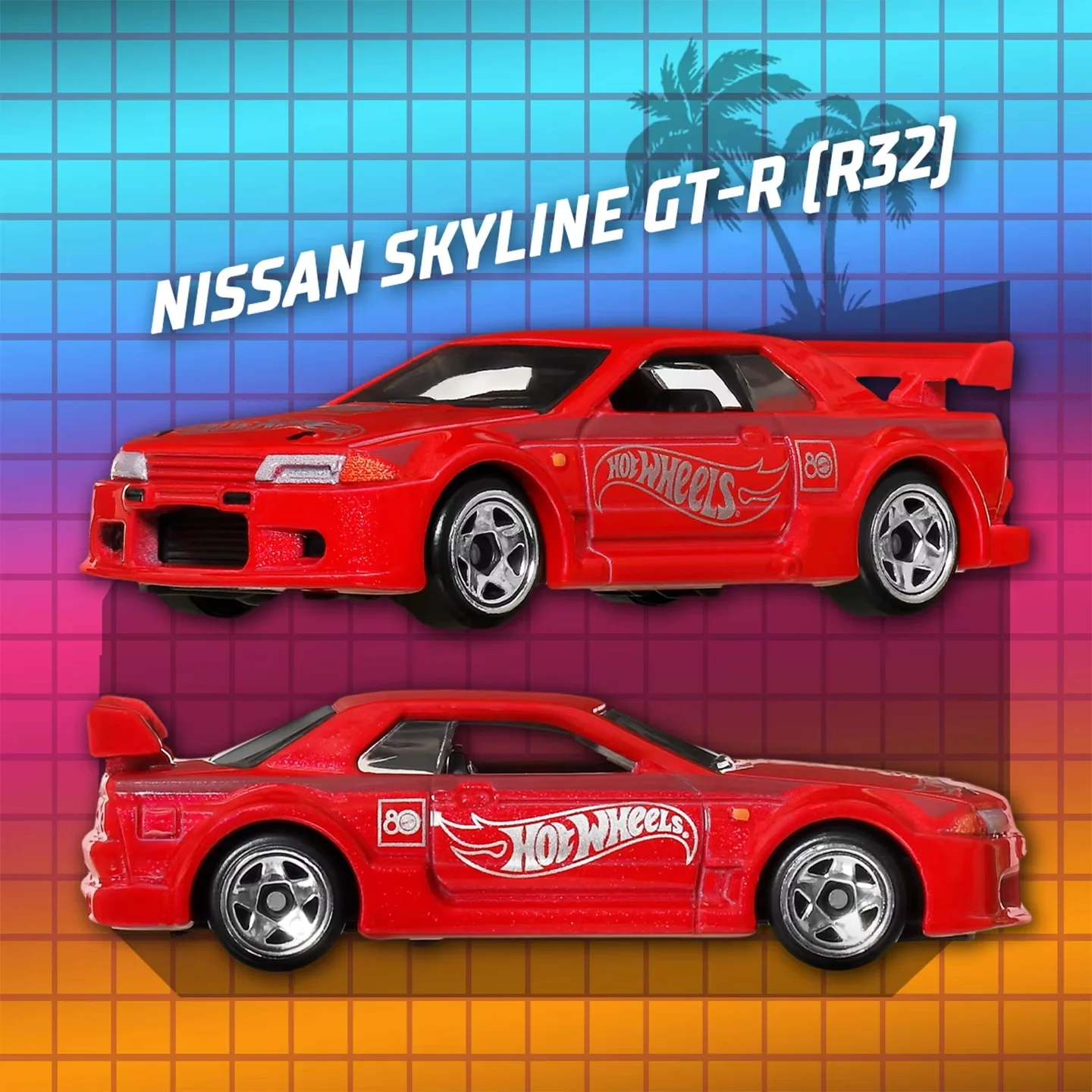 New Hotwheels 80th Anniversary Commemorative Gift Box Genuine Alloy Car Model Meitai Bmw Nissan Gtr Toy Collector Item In Stock