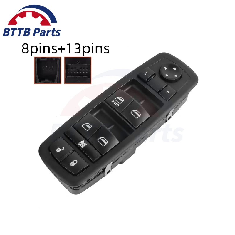 8+13pins Front Left Side Master Power Window Control Switch 4602632AG For Dodge Journey 2009 2010 Nitro Jeep Liberty 2008-2012