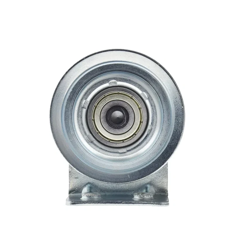 4Pcs 67 steel wire rope pulley elevator floor door wheel hanging wheel belt right angle bracket hall door iron wheel