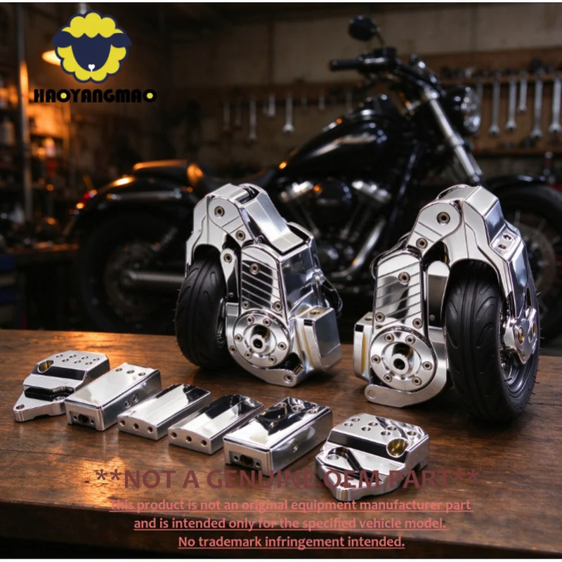 HYMoto 12V Electric Anti-Tip Stabilizer Training Wheels Fit HD Tour Indian Chief Chrome Black Parking Auxiliary Wheel Kit