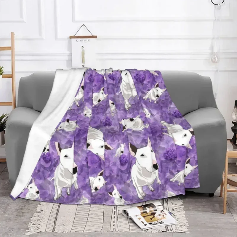 

Pattern 3D Printed Baby Blanket Phoebe Juniper Bull Terrier Dog Graphics Bed Sofa Picnic Home Decor Warm Throw Blankets Kids
