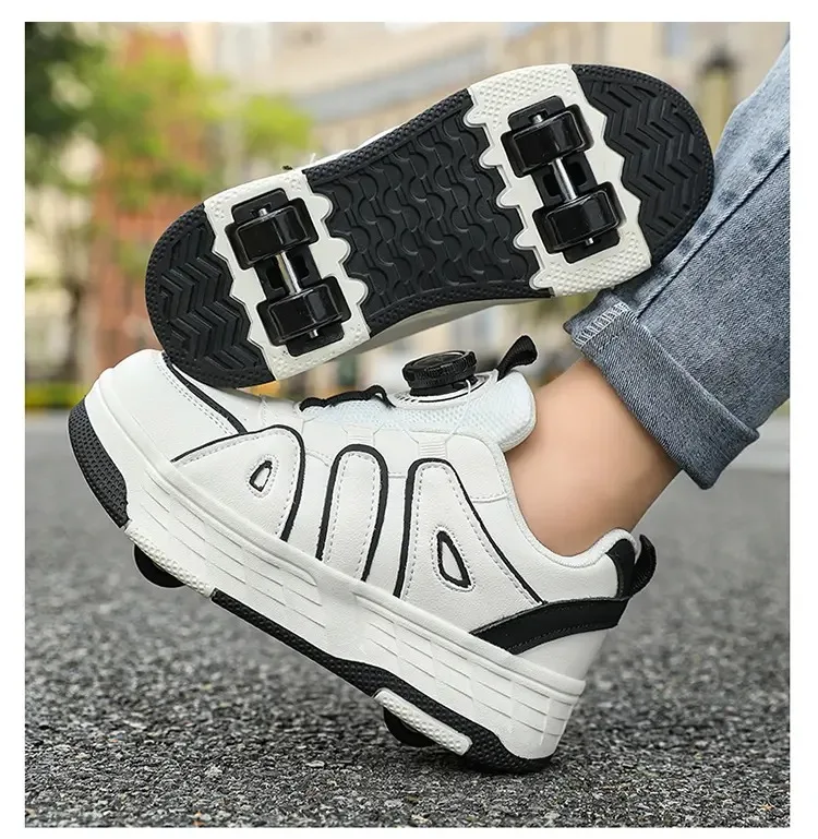 

Four Wheels Children's Roller Skate Shoes For Kids Boys Girls Outdoor Sports Sneakers Skateboard Children's gifts