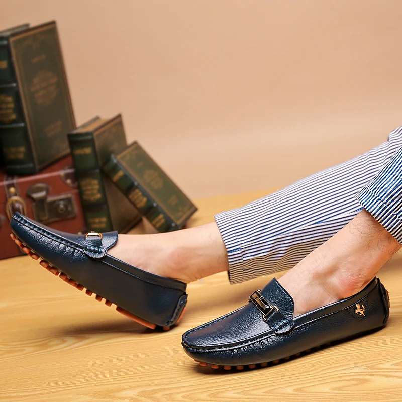 

MAEDEF Men Shoes Loafers Handmade PU Leather Loafer Casual Driving Flats Slip on Shoes Luxury Comfy Moccasins Loafers Shoes Men
