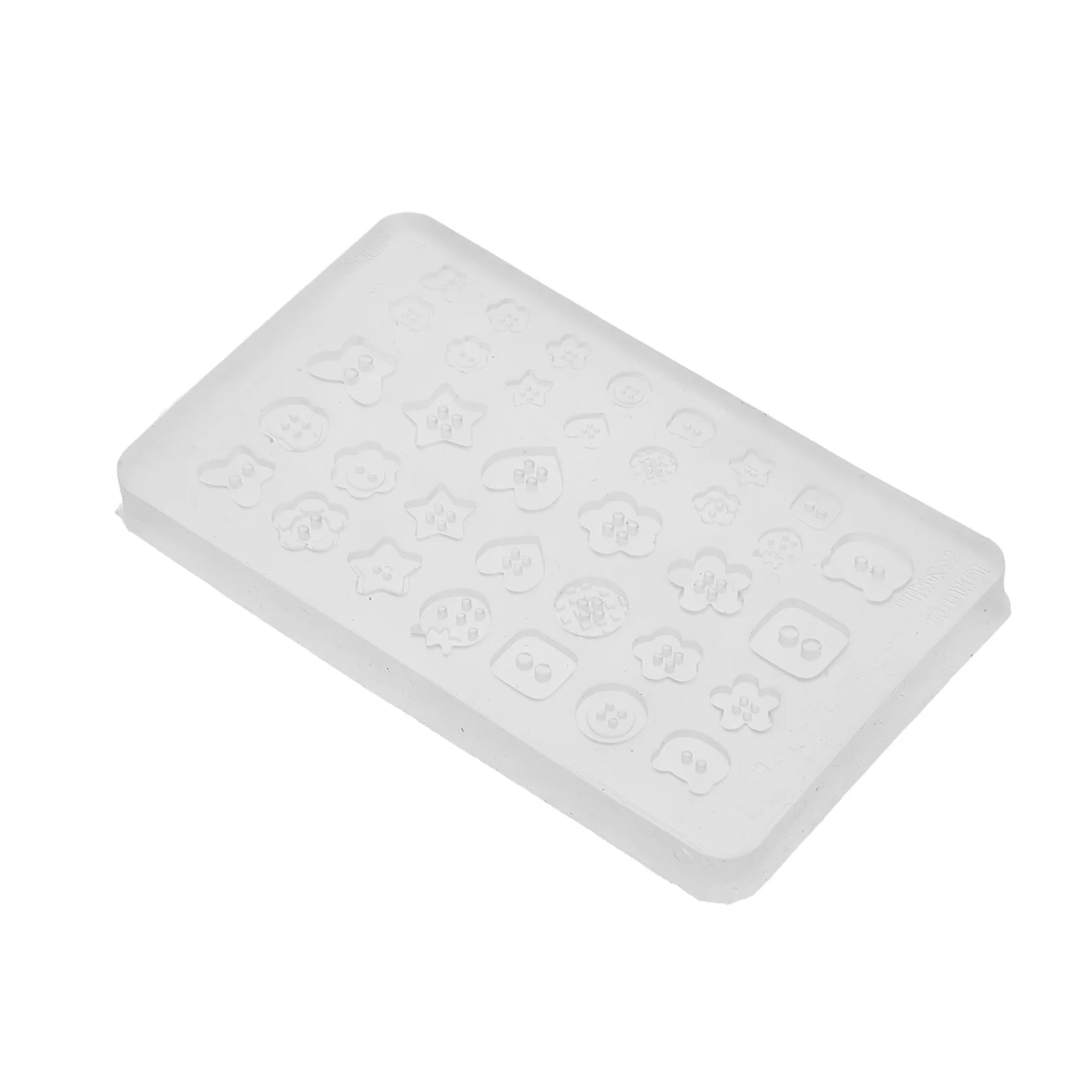 

Silicone Nail Art Mould Button Shape Resin Design Mold for DIY Manicure Decoration Reusable Small Charm Tool Nail Molds for Art