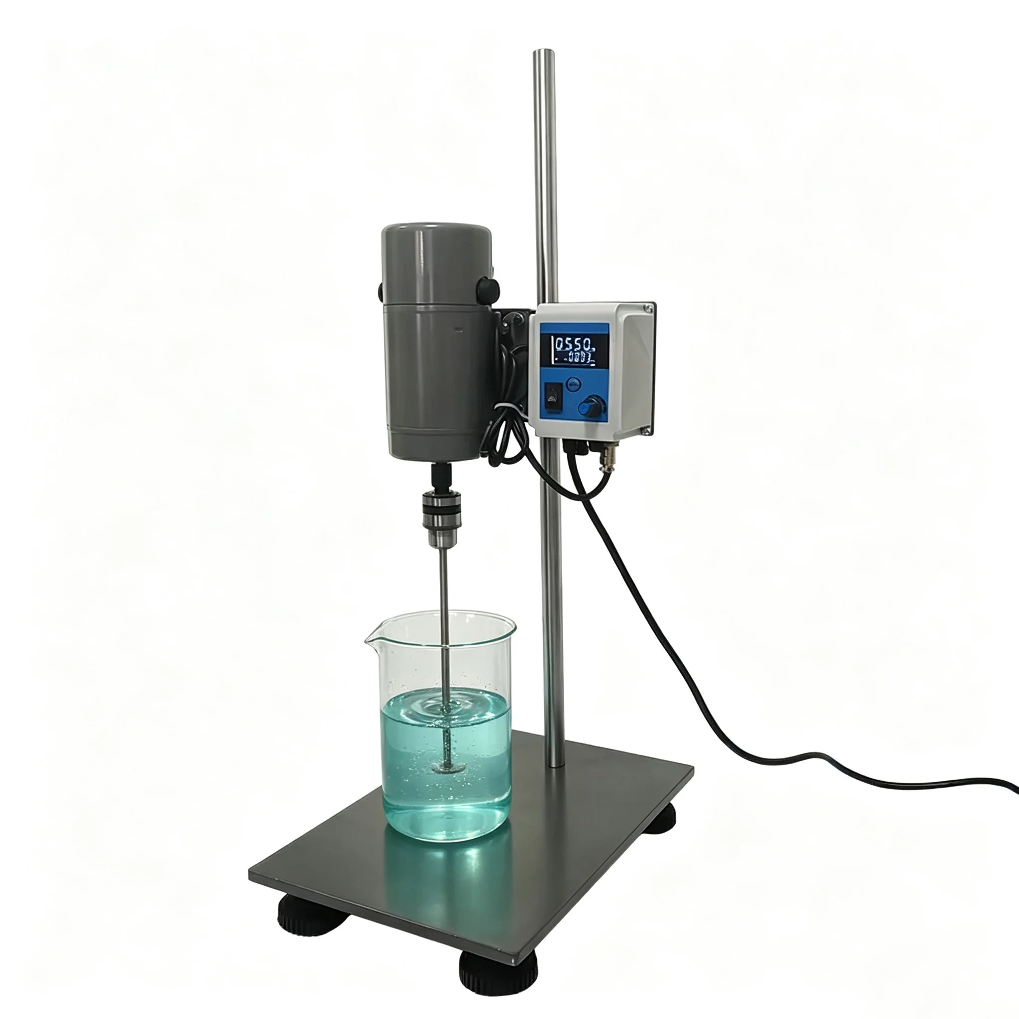 60W/90W/120W/200W Digital Timed Lab Electric Mixer High Speed Stainless Steel Dispersing Stirrer
