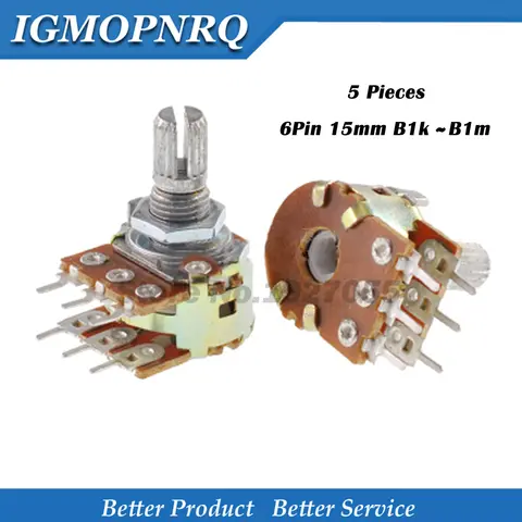 Dual Stereo Potentiometer 6Pin IGMOPNRQ