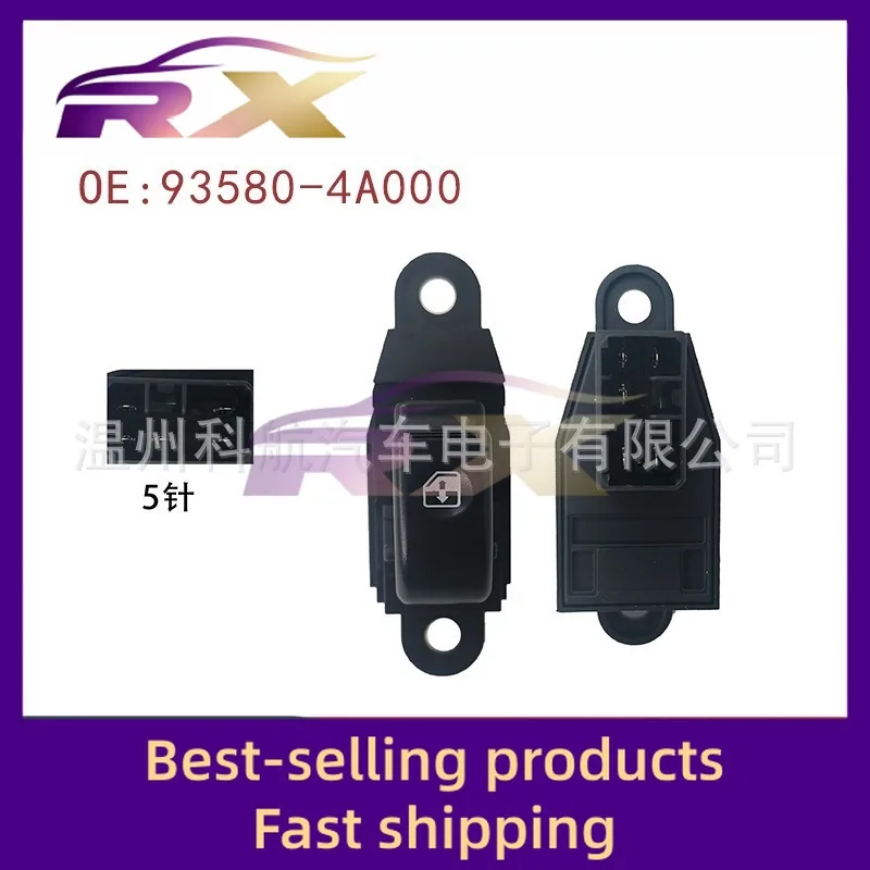 93580-4A000 Pasuje do Jianghuai Laorefeng, przycisk sterowania szybą, przełącznik podnoszenia szyb.