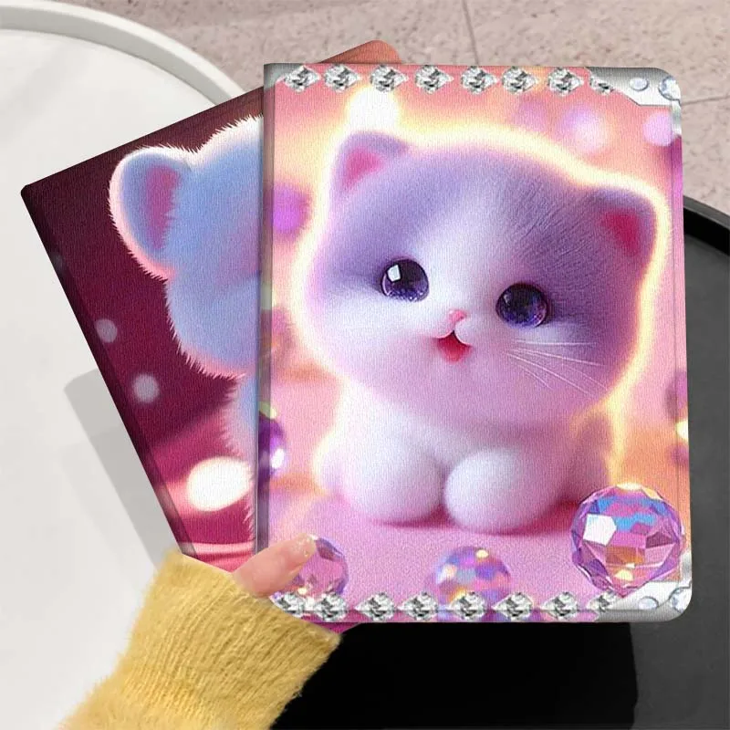 

Cute Art Bear Pink Gift For Huawei MediaPad T5 T10s M6 M5Lite SE Honor Tab 5 6 7 V7 V8 X8a X9a Pro Soft Tablet Case