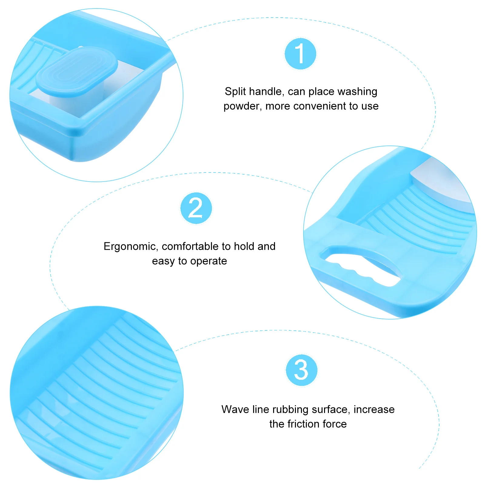 

1Pcs Laundry Washboard Small Underwear Washboard for Hand-Washed Socks Bra Briefs Labor-Saving Scrubbing Board Compact Clothes