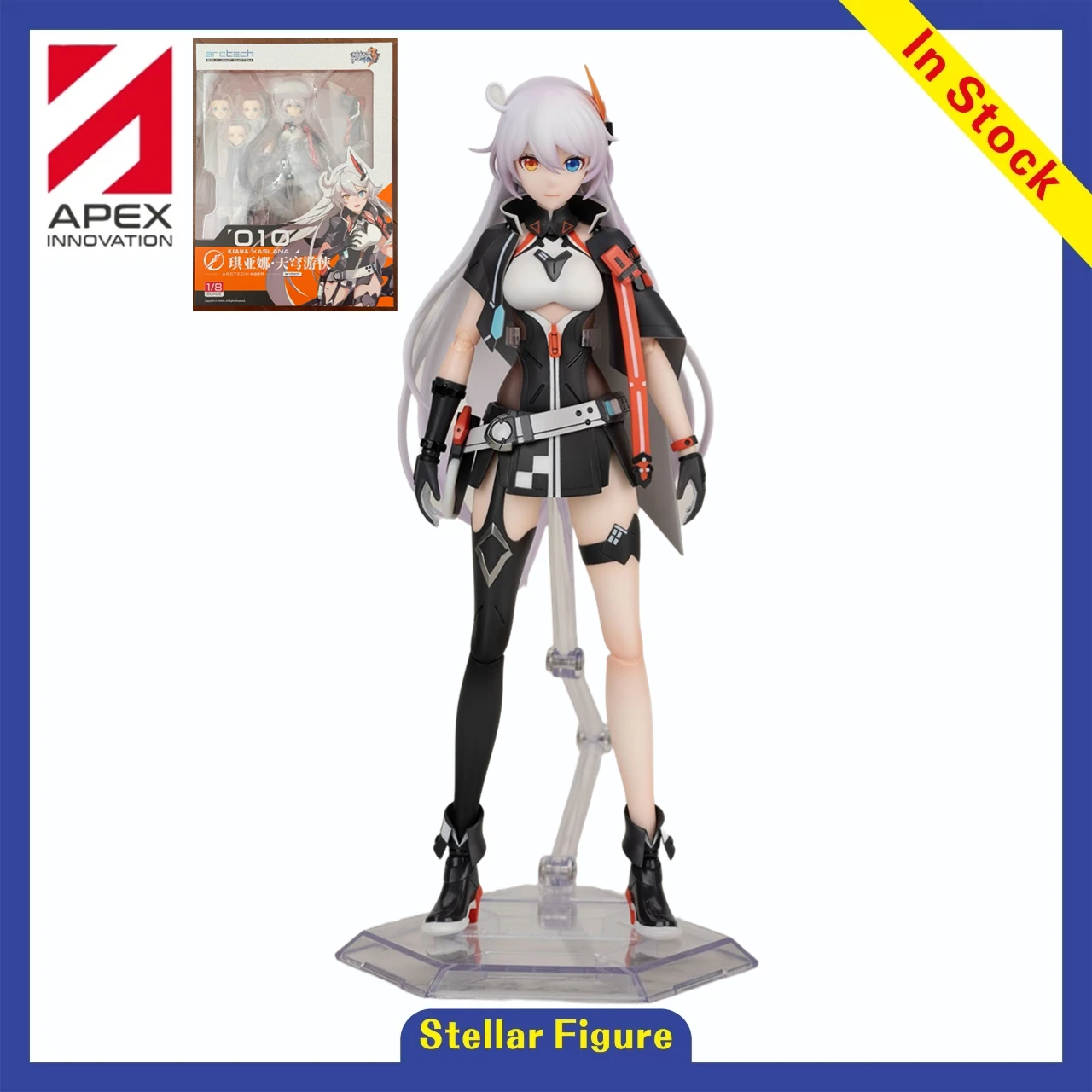 【SF】Auf Lager APEX-TOYS ARCTECH 3 Kiana Kaslana Figuren mit 1/8 Verhältnis, Animationsspielzeug-Sammlung