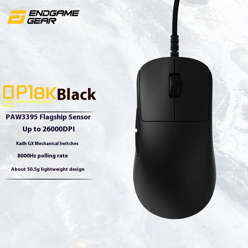 

Endgame Gear Op1 8k Мышь Проводная киберспортивная игра Настройка Paw3395 8000 Гц Легкая мышь Аксессуар для настольного компьютера Gif