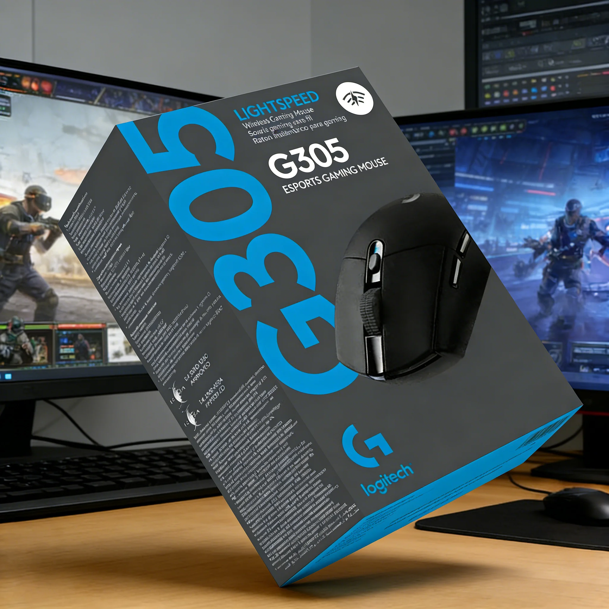 

Игровая мышь Logitech G305 LIGHTSPEED ESPORTS, сенсор HERO 12000 DPI, 6 программируемых кнопок, 250 часов автономной работы, легкая, для ПК