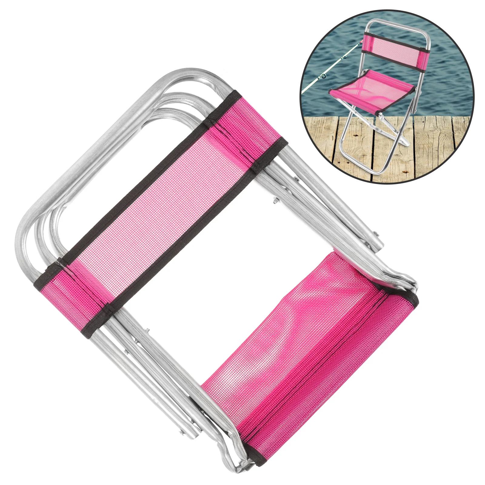 

Lightweight Foldable Fishing Chair Portable Small Folding Camping Chair Outdoor Compact Seat Camping Chairs Folding Chairs