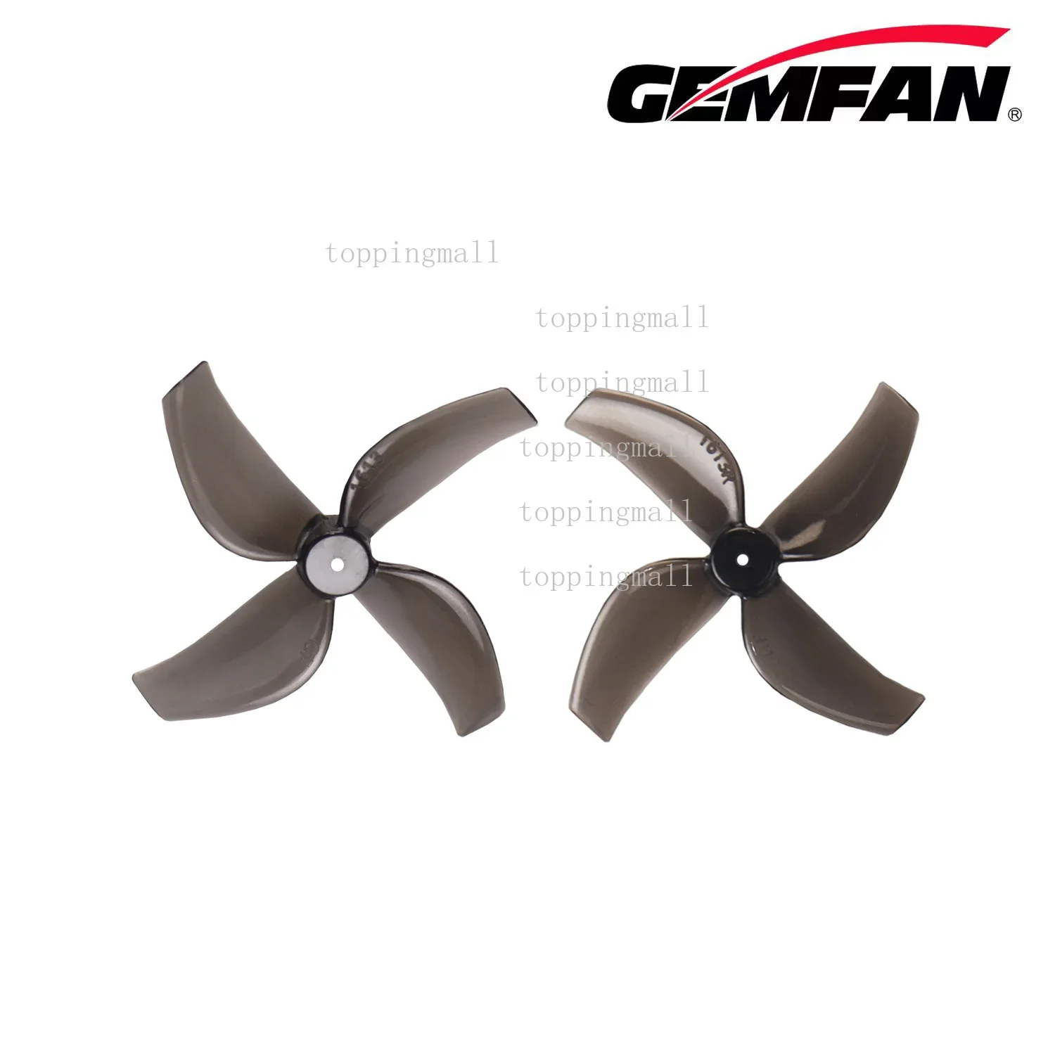 Gemfan 1613-4 المروحة 4-Blade 1.6 بوصة CW/CCW لطائرة بدون طيار FPV Racing Tiny Whoop/Inductrix عالية القوة متينة أسود رمادي أصفر