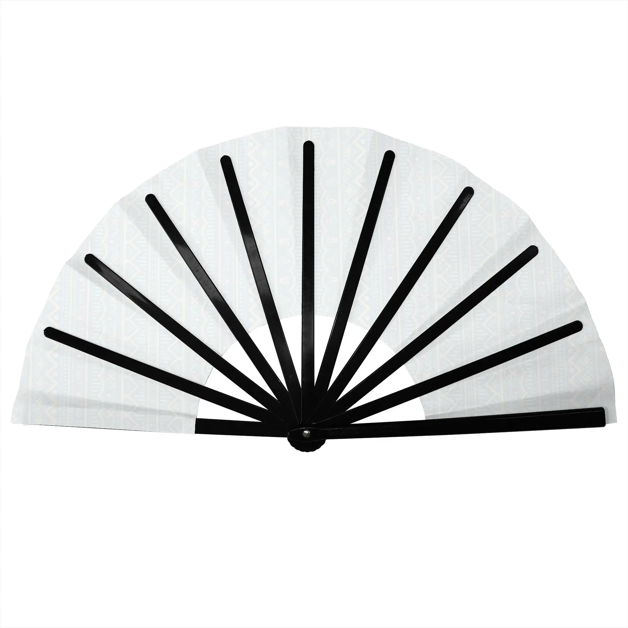 Bohemian Tribal Style Zigzag Waves Diamonds Hand Fan Promotional Gift Party  Durable Folding Fans Novelty Bulk Pack Fan