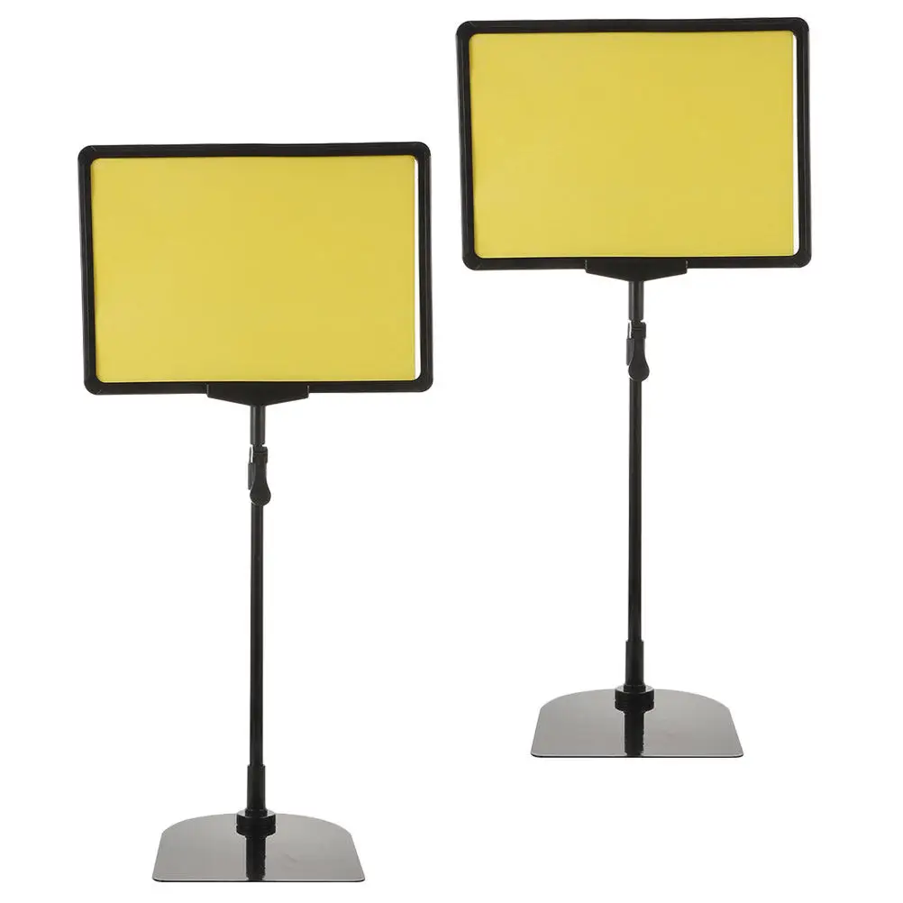 2Pcs Price Display Holder Easy Carry Reusable Professional Sign Stand for Mall Grocery Store Food Price Tag Display Convenient